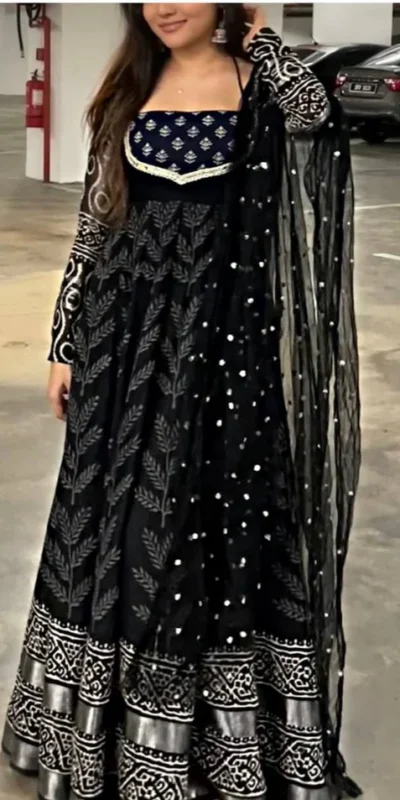 RTC 5960 Black Natural crep Salwar Suit with Lace Work & Digital Print. Grab it for ₹1999. Delivery 4-6 Working Days. Shop now. | Casual Suits, Jump Suits, Tops & Bottoms, Track Suits, Trendy Wear, Creative suits, Designer Suits, Palazzo Suits, Party Wear Suits, Patiala Suits, Salwar suit, Straight Suits