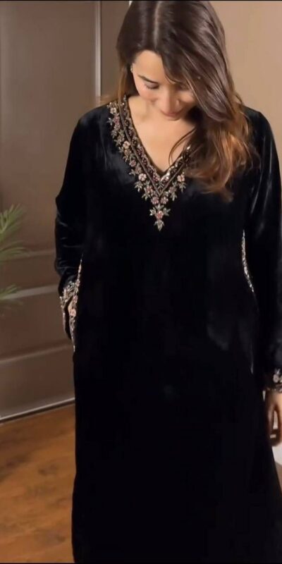 RTC 5810 Black Viscose velvet Salwar Suit. Perfect for Wedding, Party, Baby Shower, Housewarming, Eid – Get it for ₹1999. Delivery 4-6 Working Days. | Casual Suits, Jump Suits, Tops & Bottoms, Track Suits, Trendy Wear, Creative suits, Designer Suits, Palazzo Suits, Party Wear Suits, Patiala Suits, Salwar suit, Straight Suits