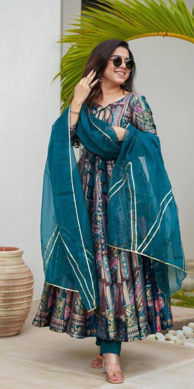 GAC 5001 Blue Color Chinnon Salwar Suit with Lace Border & Lace Work. Best Price ₹1799. Delivery 4-6 Working Days. Shop now. | Casual Suits, Jump Suits, Tops & Bottoms, Track Suits, Trendy Wear, Creative suits, Designer Suits, Palazzo Suits, Party Wear Suits, Patiala Suits, Salwar suit, Straight Suits