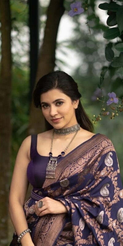 KPR 192 Blue Soft Lichi Silk Saree with Lace Border & Lace Work. Affordable Price ₹1449. Delivery 4-6 Working Days. Shop now. | Creative Sarees, Embroidered Sarees, Bollywood Sarees, Designer Sarees, Ethnic Saree, Modern Digital sarees, Party Wear Sarees, Sarees