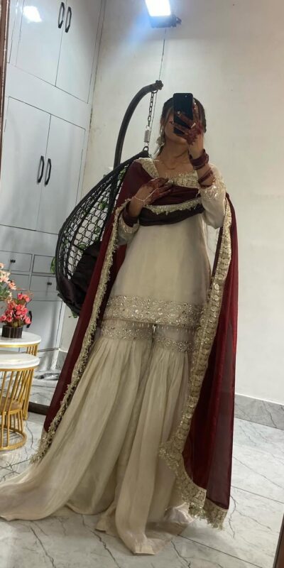 LG 2052 Cream with Lace Work & Embroidery Work Chinon Salwar Suit . Best Price ₹2049. Delivery 4-6 Working Days. Shop now. | Casual Suits, Jump Suits, Tops & Bottoms, Track Suits, Trendy Wear, Creative suits, Designer Suits, Palazzo Suits, Party Wear Suits, Patiala Suits, Salwar suit, Straight Suits