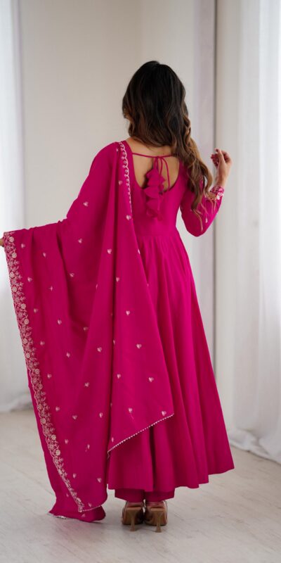KB 289 Dark Pink with Bead Work & Embroidery Work Roman Chanderi Silk Salwar Suit . Special Price ₹2399. Delivery 4-6 Working Days. Shop now. | Casual Suits, Jump Suits, Tops & Bottoms, Track Suits, Trendy Wear, Creative suits, Designer Suits, Palazzo Suits, Party Wear Suits, Patiala Suits, Salwar suit, Straight Suits