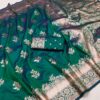 MB 39 Green Color Banarasi Silk Saree with Lace Work & Zari Work. Grab it for ₹1999. Delivery 4-6 Working Days. Shop now. | Creative Sarees, Embroidered Sarees, Bollywood Sarees, Designer Sarees, Ethnic Saree, Modern Digital sarees, Party Wear Sarees, Sarees
