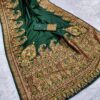 MB 46 Green Color Pashmina Silk Woven Motifs Saree . Wedding, Party, Festive, Available at ₹2399 only. Delivery 4-6 Working Days. Shop now. | Creative Sarees, Embroidered Sarees, Bollywood Sarees, Designer Sarees, Ethnic Saree, Modern Digital sarees, Party Wear Sarees, Sarees