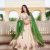 Ram 102 Green Color Pure Tissue silk Lehenga Choli with Embroidery Work. Grab it for ₹3249. Delivery 4-6 Working Days. Shop now. | Bollywood Lehenga, Creative Lehenga, Designer Lehenga, Embroidered Lehenga, Lehenga, Party Wear Lehenga