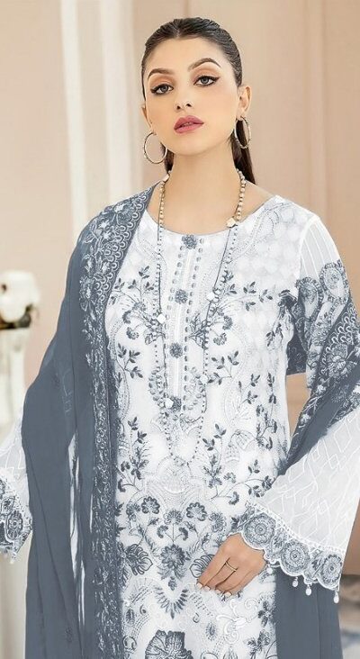 DS SF 123 Grey Georgette Salwar Suit Perfect for Wedding, Party, Family Gatherings, Lohri, Mehendi – . Now at just ₹1949. Delivery 4-6 Working Days. | Casual Suits, Jump Suits, Tops & Bottoms, Track Suits, Trendy Wear, Creative suits, Designer Suits, Palazzo Suits, Party Wear Suits, Patiala Suits, Salwar suit, Straight Suits