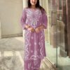 MF 627 Lavender Rayon With Wid Lakhnavi Style Work Kurti Designer Work. Grab it for ₹1449. Delivery 4-6 Working Days. Shop now. | Bollywood Kurti, Creative Kurtis, Designer Kurti, Kurti, Party Wear Kurti, Selfie Kurti