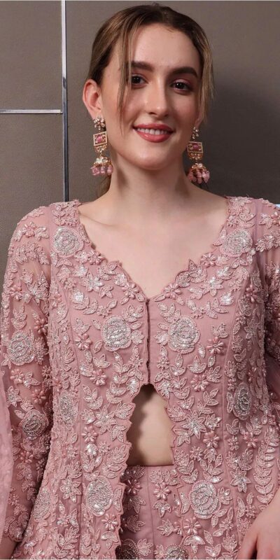 RTC 5945 Light Pink Color Faux Georgette Salwar Suit with Lace Work. Special Price ₹3099. Delivery 4-6 Working Days. Shop now. | Casual Suits, Jump Suits, Tops & Bottoms, Track Suits, Trendy Wear, Creative suits, Designer Suits, Palazzo Suits, Party Wear Suits, Patiala Suits, Salwar suit, Straight Suits