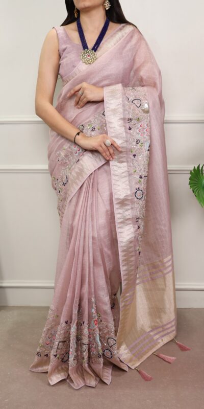 YNF 7401 Light Pink in Zari Kota Tissue Zari Work & Embroidery Work Saree . Get it for ₹3199. Delivery 4-6 Working Days. Shop now. | Creative Sarees, Embroidered Sarees, Bollywood Sarees, Designer Sarees, Ethnic Saree, Modern Digital sarees, Party Wear Sarees, Sarees