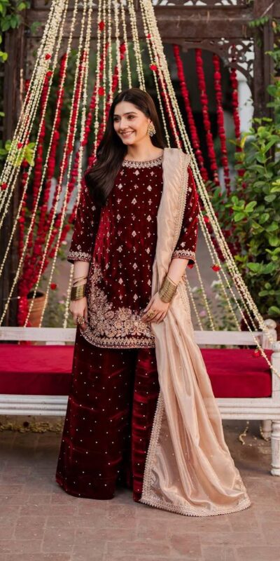 KD 1536 Maroon Viscose Velvet Thread Sequence Work Salwar Suit Wedding, Party, Festive, Events, Special Price ₹2399. Delivery 4-6 Working Days. Shop now. | Casual Suits, Jump Suits, Tops & Bottoms, Track Suits, Trendy Wear, Creative suits, Designer Suits, Palazzo Suits, Party Wear Suits, Patiala Suits, Salwar suit, Straight Suits