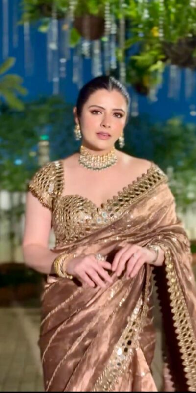 BT 413 Mustered Organza Silk Saree with Mirror Work & Embroidery Work. Introductory Price ₹1999. Delivery 4-6 Working Days. Shop now. | Creative Sarees, Embroidered Sarees, Bollywood Sarees, Designer Sarees, Ethnic Saree, Modern Digital sarees, Party Wear Sarees, Sarees