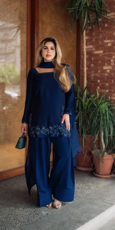 ZF 420 Navy Blue in Natural Crep Silk Embroidery Work Salwar Suit . Exclusive Offer ₹1899. Delivery 4-6 Working Days. Shop now. | Casual Suits, Jump Suits, Tops & Bottoms, Track Suits, Trendy Wear, Creative suits, Designer Suits, Palazzo Suits, Party Wear Suits, Patiala Suits, Salwar suit, Straight Suits