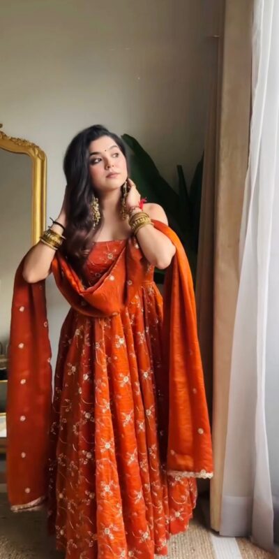KD 1534 Orange in Color Fendy Silk Designer Work Salwar Suit . Introductory Price ₹2499. Delivery 4-6 Working Days. Shop now. | Casual Suits, Jump Suits, Tops & Bottoms, Track Suits, Trendy Wear, Creative suits, Designer Suits, Palazzo Suits, Party Wear Suits, Patiala Suits, Salwar suit, Straight Suits