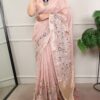 YNF 7401 Peach in Zari Kota Tissue Zari Work & Embroidery Work Saree . Get it for ₹3199. Delivery 4-6 Working Days. Shop now. | Creative Sarees, Embroidered Sarees, Bollywood Sarees, Designer Sarees, Ethnic Saree, Modern Digital sarees, Party Wear Sarees, Sarees