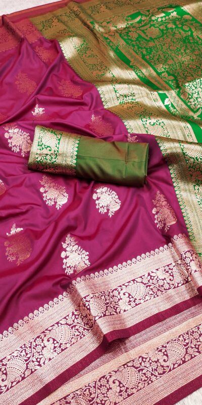 MB 1027 Pink in Banarasi Silk Zari Work & Lace Work Saree . Available at ₹1999 only. Delivery 4-6 Working Days. Shop now. | Creative Sarees, Embroidered Sarees, Bollywood Sarees, Designer Sarees, Ethnic Saree, Modern Digital sarees, Party Wear Sarees, Sarees