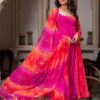 Pink Faux Georgette Digital Print Salwar Suit