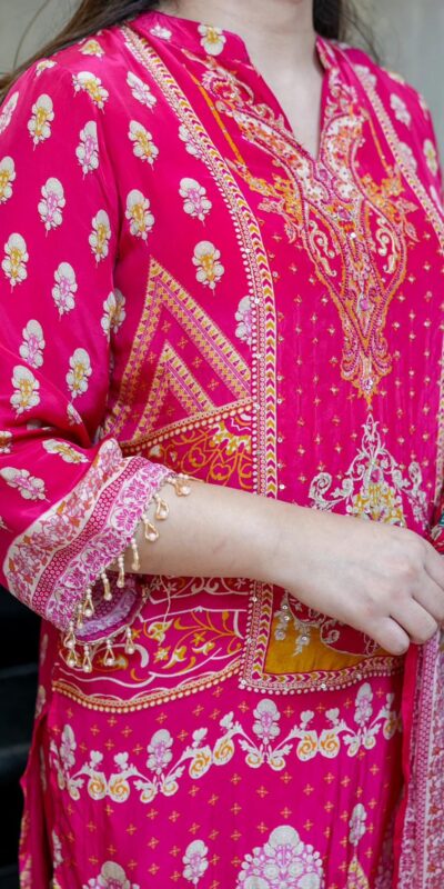 BE 427 Pink French Crape Salwar Suit Perfect for Wedding, Party, Temple Visit, Sangeet, Holi – . Now at just ₹1899. Delivery 4-6 Working Days. Shop now | Casual Suits, Jump Suits, Tops & Bottoms, Track Suits, Trendy Wear, Creative suits, Designer Suits, Palazzo Suits, Party Wear Suits, Patiala Suits, Salwar suit, Straight Suits