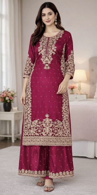 SSR 535 Pink Color in Organza Silk Embroidery Work Salwar Suit . Available at ₹2399 only. Delivery 4-6 Working Days. Shop now. | Casual Suits, Jump Suits, Tops & Bottoms, Track Suits, Trendy Wear, Creative suits, Designer Suits, Palazzo Suits, Party Wear Suits, Patiala Suits, Salwar suit, Straight Suits