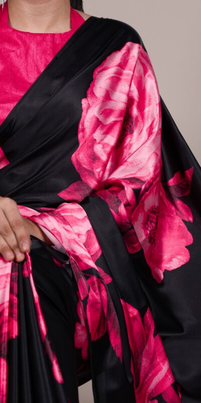 YNF 7027 Pink Satin Silk Saree Perfect for Wedding, Party, Sangeet, Makar Sankranti, Reception – . Special Price ₹1549. Delivery 4-6 Working Days | Creative Sarees, Embroidered Sarees, Bollywood Sarees, Designer Sarees, Ethnic Saree, Modern Digital sarees, Party Wear Sarees, Sarees