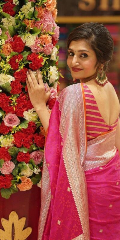 KPR 260 Pink in Color Soft Lichi SilkOn All Over Designer Work Saree . Grab it for ₹1399. Delivery 4-6 Working Days. Shop now. | Creative Sarees, Embroidered Sarees, Bollywood Sarees, Designer Sarees, Ethnic Saree, Modern Digital sarees, Party Wear Sarees, Sarees