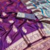 MB 1027 Purple in Banarasi Silk Zari Work & Lace Work Saree . Available at ₹1999 only. Delivery 4-6 Working Days. Shop now. | Creative Sarees, Embroidered Sarees, Bollywood Sarees, Designer Sarees, Ethnic Saree, Modern Digital sarees, Party Wear Sarees, Sarees
