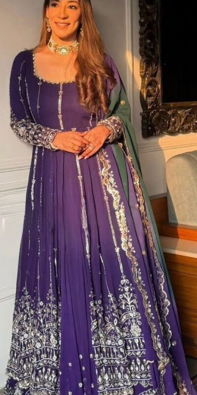 RTC 5949 Purple in Faux Georgette Lace Work & Digital Print Lehenga Choli . Grab it for ₹2449. Delivery 4-6 Working Days. Shop now. | Bollywood Lehenga, Creative Lehenga, Designer Lehenga, Embroidered Lehenga, Lehenga, Party Wear Lehenga