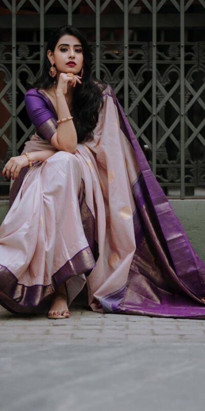 KPR 224 Purple Color Soft Lichi Silk Saree with Lace Border & Lace Work. Best Price ₹1449. Delivery 4-6 Working Days. Shop now. | Creative Sarees, Embroidered Sarees, Bollywood Sarees, Designer Sarees, Ethnic Saree, Modern Digital sarees, Party Wear Sarees, Sarees