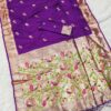 MB 389 Purple Soft Paithani Silk Saree with Lace Work & Zari Work. Affordable Price ₹2049. Delivery 4-6 Working Days. Shop now. | Creative Sarees, Embroidered Sarees, Bollywood Sarees, Designer Sarees, Ethnic Saree, Modern Digital sarees, Party Wear Sarees, Sarees