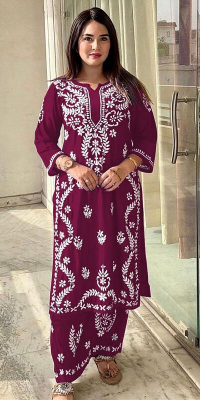 MF 627 Rani Pink Rayon With Wid Lakhnavi Style Work Kurti Designer Work. Grab it for ₹1449. Delivery 4-6 Working Days. Shop now. | Bollywood Kurti, Creative Kurtis, Designer Kurti, Kurti, Party Wear Kurti, Selfie Kurti