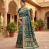 MS 546 Teal in Color Banarasi Silk Zari Work All Over Saree . Available at ₹1649 only. Delivery 4-6 Working Days. Shop now. | Creative Sarees, Embroidered Sarees, Bollywood Sarees, Designer Sarees, Ethnic Saree, Modern Digital sarees, Party Wear Sarees, Sarees