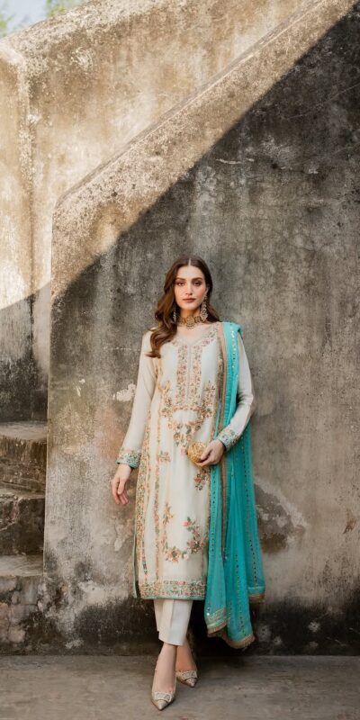 AD 220 White in Organza Silk Embroidery Work & Lace Work Salwar Suit . Grab it for ₹2449. Delivery 4-6 Working Days. Shop now. | Casual Suits, Jump Suits, Tops & Bottoms, Track Suits, Trendy Wear, Creative suits, Designer Suits, Palazzo Suits, Party Wear Suits, Patiala Suits, Salwar suit, Straight Suits