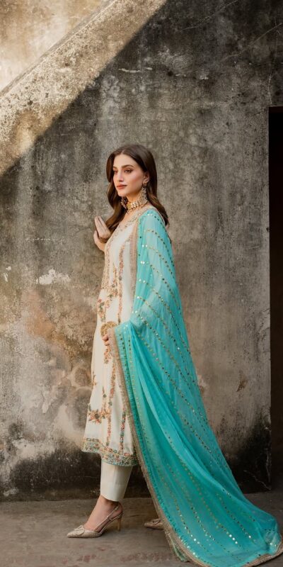 AD 220 White in Organza Silk Embroidery Work & Lace Work Salwar Suit . Grab it for ₹2449. Delivery 4-6 Working Days. Shop now. | Casual Suits, Jump Suits, Tops & Bottoms, Track Suits, Trendy Wear, Creative suits, Designer Suits, Palazzo Suits, Party Wear Suits, Patiala Suits, Salwar suit, Straight Suits