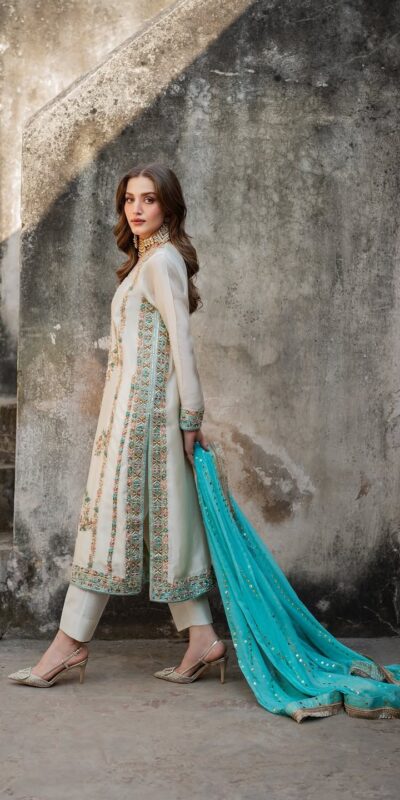 AD 220 White in Organza Silk Embroidery Work & Lace Work Salwar Suit . Grab it for ₹2449. Delivery 4-6 Working Days. Shop now. | Casual Suits, Jump Suits, Tops & Bottoms, Track Suits, Trendy Wear, Creative suits, Designer Suits, Palazzo Suits, Party Wear Suits, Patiala Suits, Salwar suit, Straight Suits