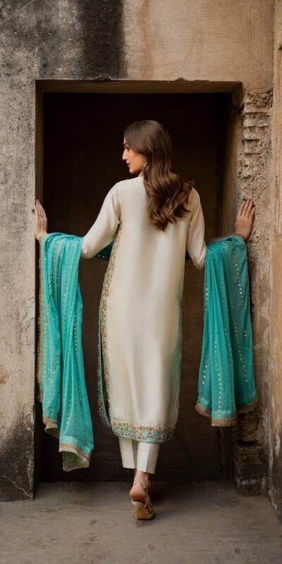 AD 220 White in Organza Silk Embroidery Work & Lace Work Salwar Suit . Grab it for ₹2449. Delivery 4-6 Working Days. Shop now. | Casual Suits, Jump Suits, Tops & Bottoms, Track Suits, Trendy Wear, Creative suits, Designer Suits, Palazzo Suits, Party Wear Suits, Patiala Suits, Salwar suit, Straight Suits