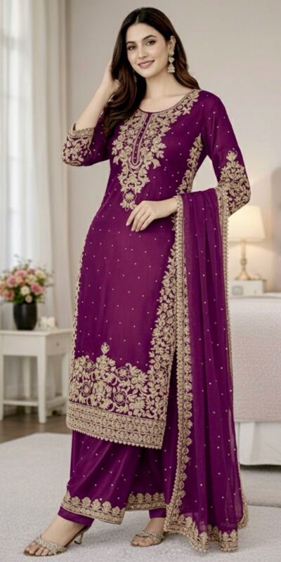 SSR 535 Wine Color in Organza Silk Embroidery Work Salwar Suit . Available at ₹2399 only. Delivery 4-6 Working Days. Shop now. | Casual Suits, Jump Suits, Tops & Bottoms, Track Suits, Trendy Wear, Creative suits, Designer Suits, Palazzo Suits, Party Wear Suits, Patiala Suits, Salwar suit, Straight Suits
