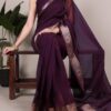 YNF 7911 Wine Poly Shimmer Saree Perfect for Wedding, Party, Ganesh Chaturthi, Bridal Wear, Temple Visit –. Available at ₹1499 only. Delivery 4-6 Workin | Creative Sarees, Embroidered Sarees, Bollywood Sarees, Designer Sarees, Ethnic Saree, Modern Digital sarees, Party Wear Sarees, Sarees