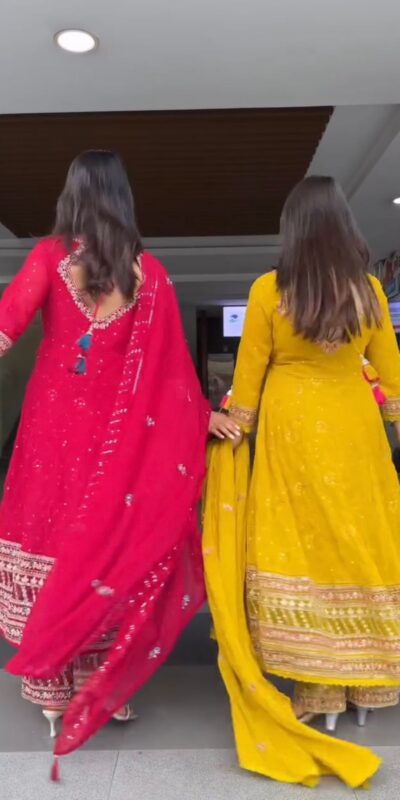 ST 1138 Yellow in Color Faux Georgette Embroidery Work Salwar Suit . Festive Deal ₹2099. Delivery 4-6 Working Days. Shop now. | Casual Suits, Jump Suits, Tops & Bottoms, Track Suits, Trendy Wear, Creative suits, Designer Suits, Palazzo Suits, Party Wear Suits, Patiala Suits, Salwar suit, Straight Suits