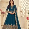 Teal Georgette Stone Work Salwar Suit