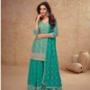 Firozi Chinon Sequence Work Salwar Suit