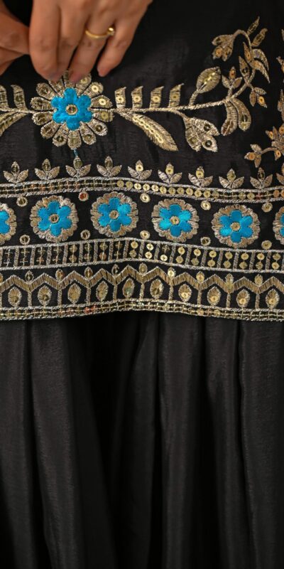 ND 5057 Black NC Vichitra Silk Salwar Suit with Embroidery Work. Special Price ₹2599. Delivery 4-6 Working Days. Shop now. | Casual Suits, Jump Suits, Creative suits, Designer Suits, Palazzo Suits, Party Wear Suits, Patiala Suits, Salwar suit, Straight Suits