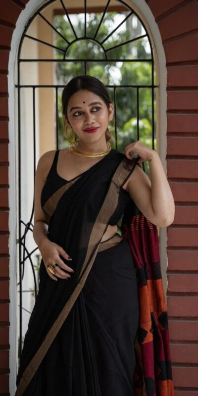 KPR 209 Black Soft Lilan Slab Saree with Lace Border & Lace Work. Now at just ₹1449. Delivery 4-6 Working Days. Shop now. | Creative Sarees, Bollywood Sarees, Designer Sarees, Embroidered Sarees, Ethnic Saree, Modern Digital sarees, Party Wear Sarees, Sarees