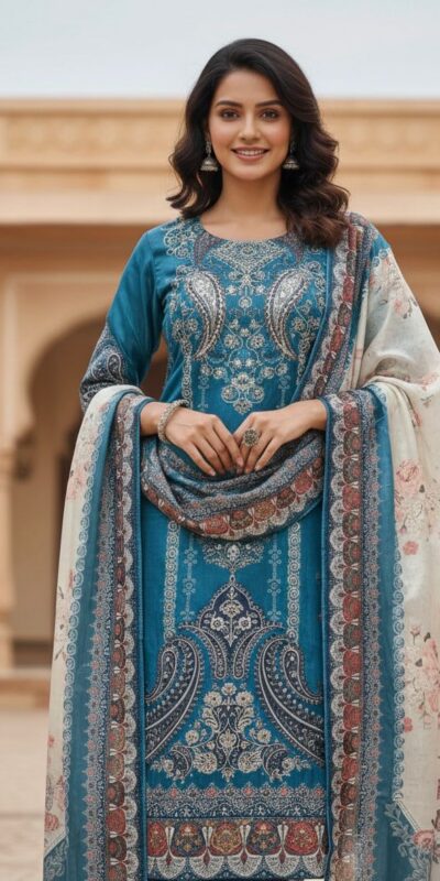 BE 438 Blue Chinon Salwar Suit Perfect for Wedding, Party, Temple Visit, Reception, Karwa Chauth – . Grab it for ₹1799. Delivery 4-6 Working Days. | Casual Suits, Jump Suits, Creative suits, Designer Suits, Palazzo Suits, Party Wear Suits, Patiala Suits, Salwar suit, Straight Suits