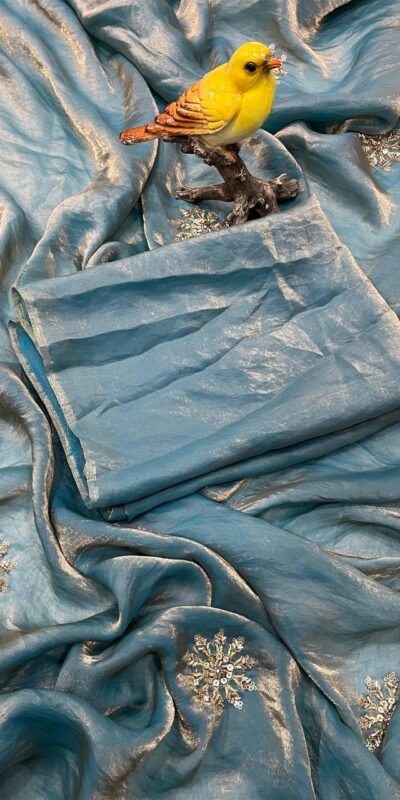 BT 3142 Blue Fandy Satin Silk Saree Perfect for Wedding, Party, Karwa Chauth, Reception, Pooja – . Festive Deal ₹1999. Delivery 4-6 Working Days. | Creative Sarees, Bollywood Sarees, Designer Sarees, Embroidered Sarees, Ethnic Saree, Modern Digital sarees, Party Wear Sarees, Sarees