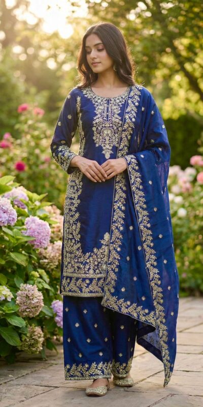 SRK 5316 Blue Organza Silk Salwar Suit Perfect for Wedding, Party, Makar Sankranti, Eid, Durga Puja – . Affordable Price ₹2149. Delivery 4-6 Workin | Casual Suits, Jump Suits, Tops & Bottoms, Track Suits, Trendy Wear, Creative suits, Designer Suits, Palazzo Suits, Party Wear Suits, Patiala Suits, Salwar suit, Straight Suits
