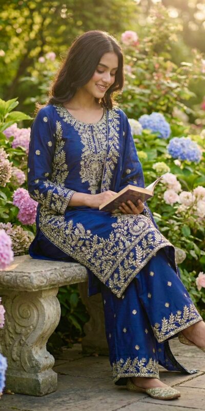 SRK 5316 Blue Organza Silk Salwar Suit Perfect for Wedding, Party, Makar Sankranti, Eid, Durga Puja – . Affordable Price ₹2149. Delivery 4-6 Workin | Casual Suits, Jump Suits, Tops & Bottoms, Track Suits, Trendy Wear, Creative suits, Designer Suits, Palazzo Suits, Party Wear Suits, Patiala Suits, Salwar suit, Straight Suits