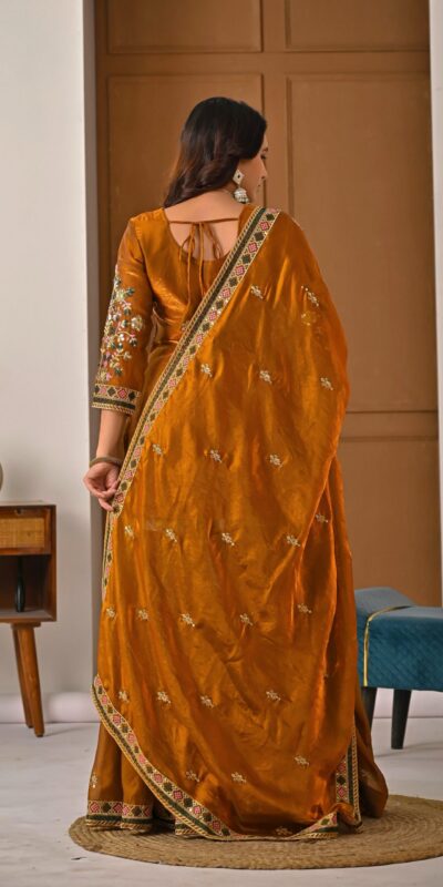 ND 5056 Brown Fandy Silk Salwar Suit with Embroidery Work. Wedding, Party, Festive, Events Now at just ₹2649. Delivery 4-6 Working Days. Shop now. | Casual Suits, Jump Suits, Creative suits, Designer Suits, Palazzo Suits, Party Wear Suits, Patiala Suits, Salwar suit, Straight Suits