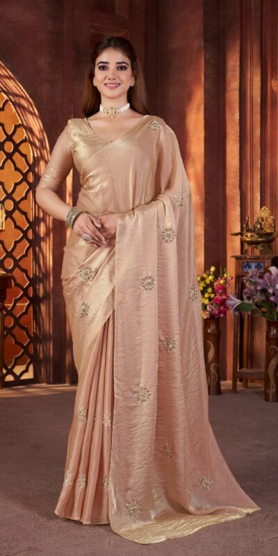 BT 3142 Cream Fandy Satin Silk Saree Perfect for Wedding, Party, Karwa Chauth, Reception, Pooja – . Festive Deal ₹1999. Delivery 4-6 Working Days. | Creative Sarees, Bollywood Sarees, Designer Sarees, Embroidered Sarees, Ethnic Saree, Modern Digital sarees, Party Wear Sarees, Sarees