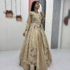 PC 528 Cream Color Vichitra Sequence Work Lehenga Choli Designer Work. Grab it for ₹2649. Delivery 4-6 Working Days. Shop now. | Bollywood Lehenga, Creative Lehenga, Designer Lehenga, Embroidered Lehenga, Lehenga, Party Wear Lehenga