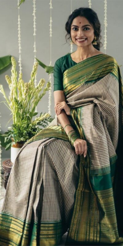 KPR 247 Green Soft Lichi Silk Saree Perfect for Wedding, Party, Raksha Bandhan, Sangeet, Eid – . Get it for ₹1499. Delivery 4-6 Working Days. | Creative Sarees, Bollywood Sarees, Designer Sarees, Embroidered Sarees, Ethnic Saree, Modern Digital sarees, Party Wear Sarees, Sarees