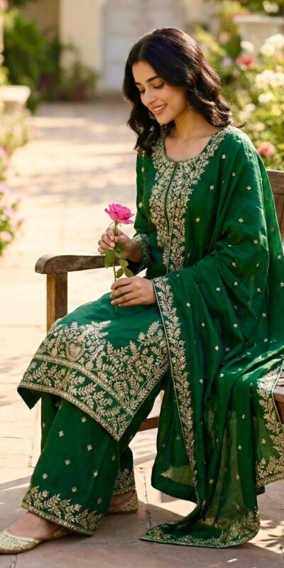 SRK 5316 Green Organza Silk Salwar Suit Perfect for Wedding, Party, Makar Sankranti, Eid, Durga Puja – . Affordable Price ₹2149. Delivery 4-6 Workin | Casual Suits, Jump Suits, Creative suits, Designer Suits, Palazzo Suits, Party Wear Suits, Patiala Suits, Salwar suit, Straight Suits